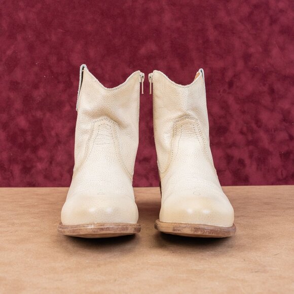 Miz Mooz Women Carlitos Western Cowboy Zip Pull Linen Leather Boots 8.5US EUR39 - Picture 3 of 8